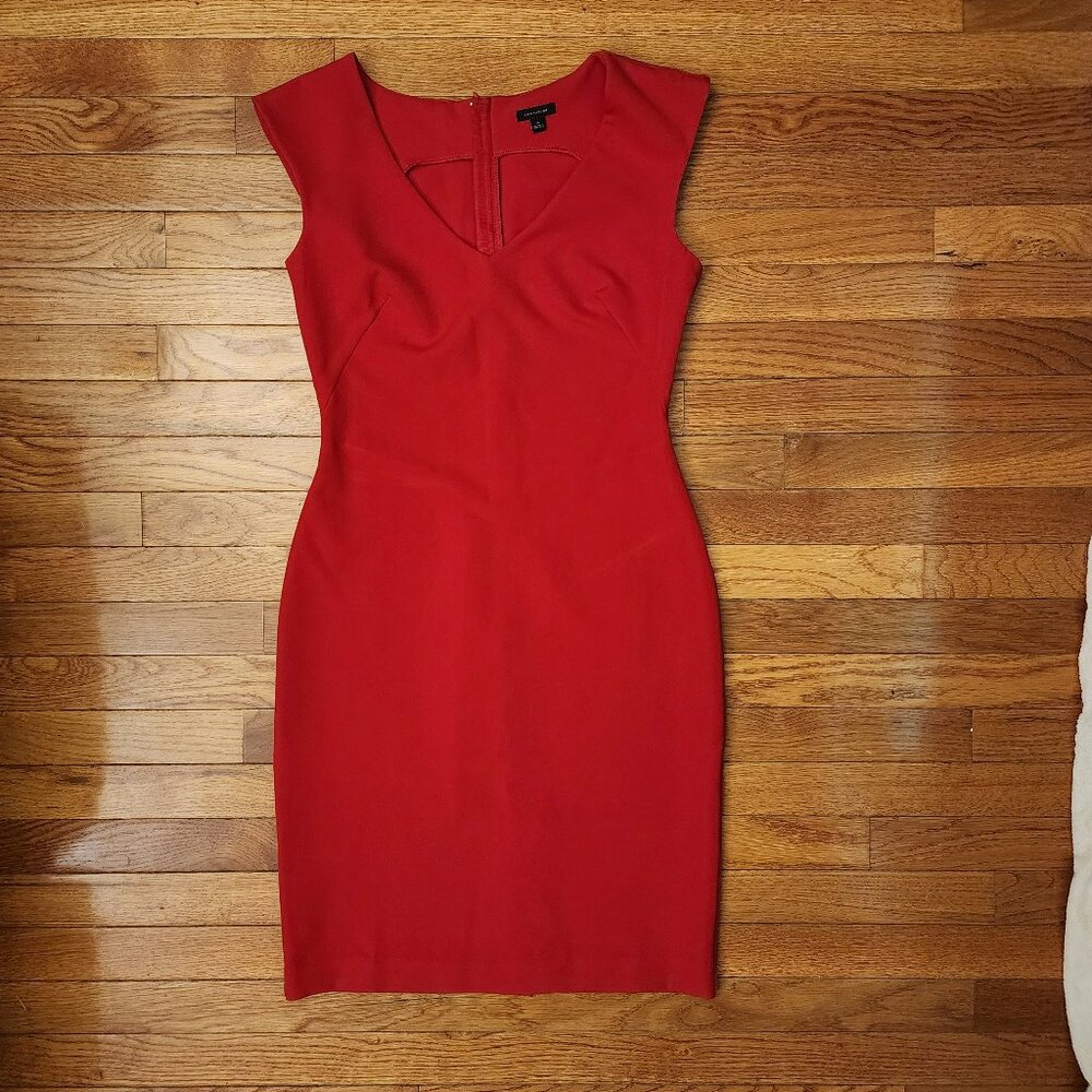 Ann Taylor Red Sleeveless Dress